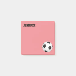 Fußball-Sonderposten, die er zur Personalisierung Post-it Klebezettel