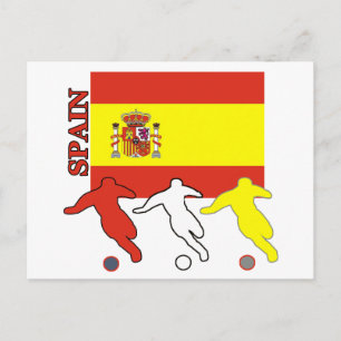 Fußball Spanien Postkarte