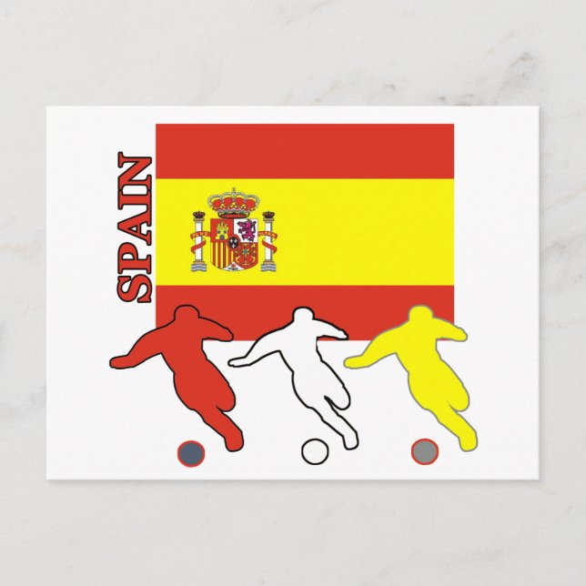 Fußball Spanien Postkarte (Vorderseite)