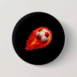 Fußball Spaß Bunter Effekt Tie Dye Schwarz Gelb So Button