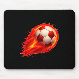 Fußball Spaß Bunter Effekt Tie Dye Schwarz Gelb So Mousepad