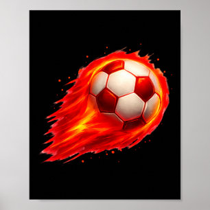 Fußball Spaß Bunter Effekt Tie Dye Schwarz Gelb So Poster
