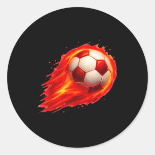 Fußball Spaß Bunter Effekt Tie Dye Schwarz Gelb So Runder Aufkleber