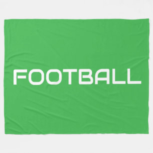 FUSSBALL Spaß Sportlich Moderne Schrift auf strahl Fleecedecke