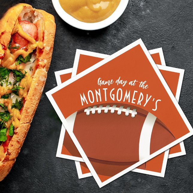 Fußball-Spiel Tag Orange Serviette (Von Creator hochgeladen)
