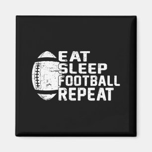 Fußball-Spieler Eat Sleep Football Wiederholung Li Magnet