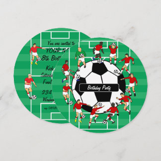 Fußball-Spieler Einladungen zum Geburtstag