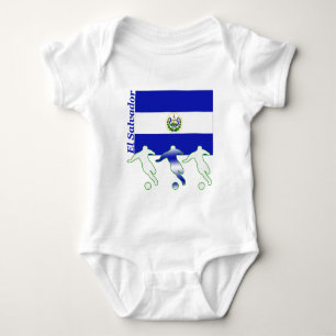Fußball-Spieler - El Salvador Baby Strampler