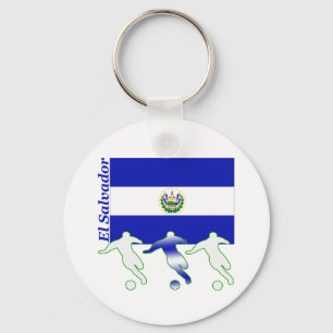 Fußball-Spieler - El Salvador Schlüsselanhänger