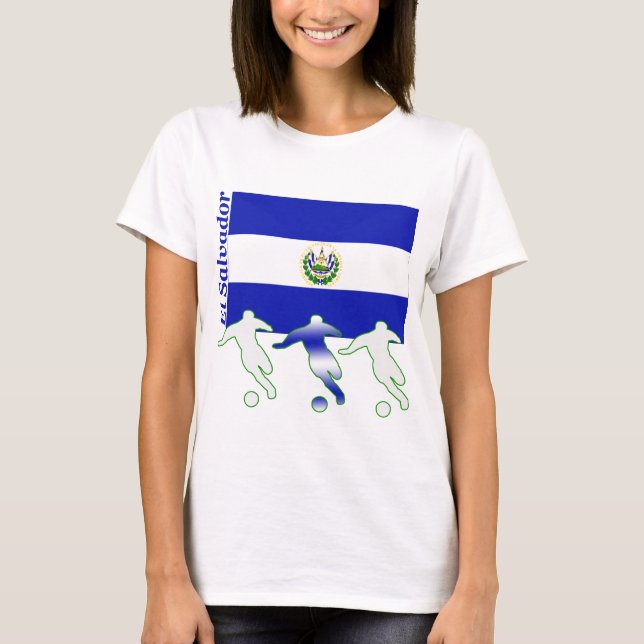 Fußball-Spieler - El Salvador T-Shirt (Vorderseite)