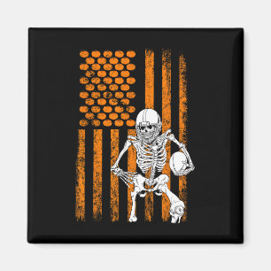 Fußball Spieler Fan Geschenk Skelett Halloween Men Magnet