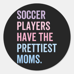 Fußball-Spieler haben die Hübschen Mamas Mütter Ta Runder Aufkleber