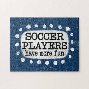 Fußball-Spieler haben mehr Spaß Jigsaw-Puzzle Puzzle