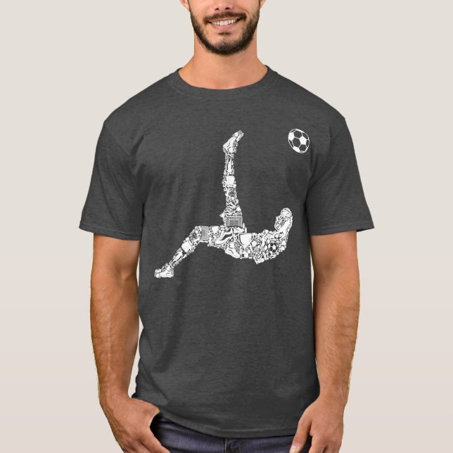 Fußball-Spieler Jugend Männer Jungen Kinder T-Shirt (Vorderseite)