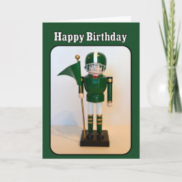 Fußball-Spieler-Nussknacker-alles Gute zum Karte