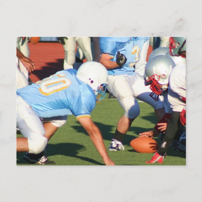 Fußball-Spieler Postkarte (Vorderseite)