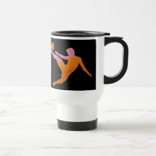 Fußball-Spieler-Reise-Tasse Reisebecher