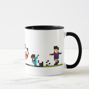 Fußball-Spieler-Tasse - Pixelated vernünftiger Tasse