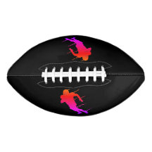 Fußball-Spieler Touchdown Black and Fluorescent