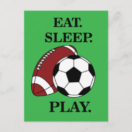 Fußball Spieler Trainer Postkarte