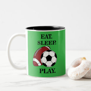 Fußball-Spieler-Trainer Zweifarbige Tasse
