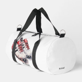 Fußball-Spieler Trainerschuhe realistische Initial Duffle Bag