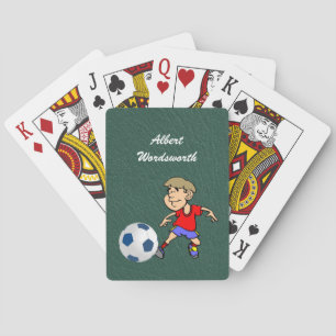 Fußball - Spielerbild und Ball - Personalisieren Spielkarten