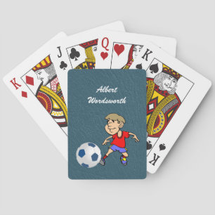 Fußball - Spielerbild und Ball - Personalisieren Spielkarten