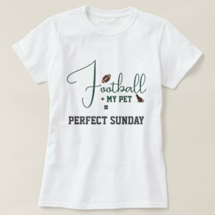Fußball-Spielfeldfur Katze Mom Script Grüne Grau W T-Shirt