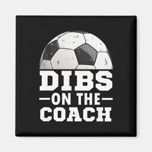 Fußball-Spieltag-Shirt-Dibs auf Trainer - Fußball- Magnet