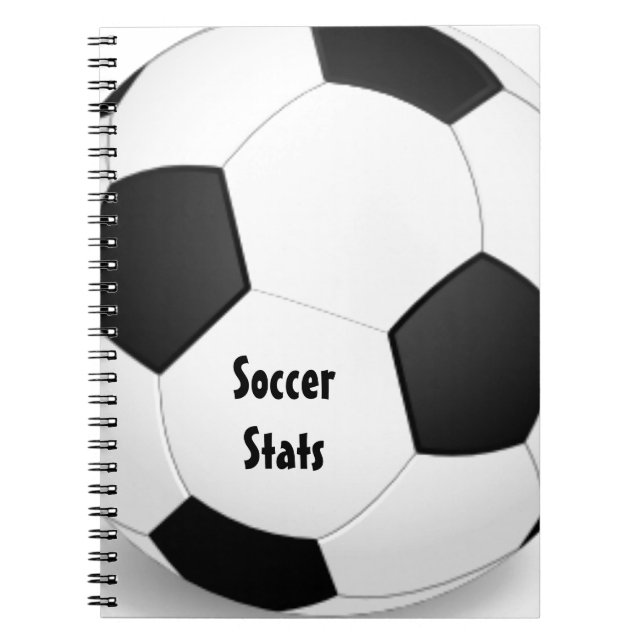 Fußball-Spiral-Notebook Notizblock (Vorderseite)