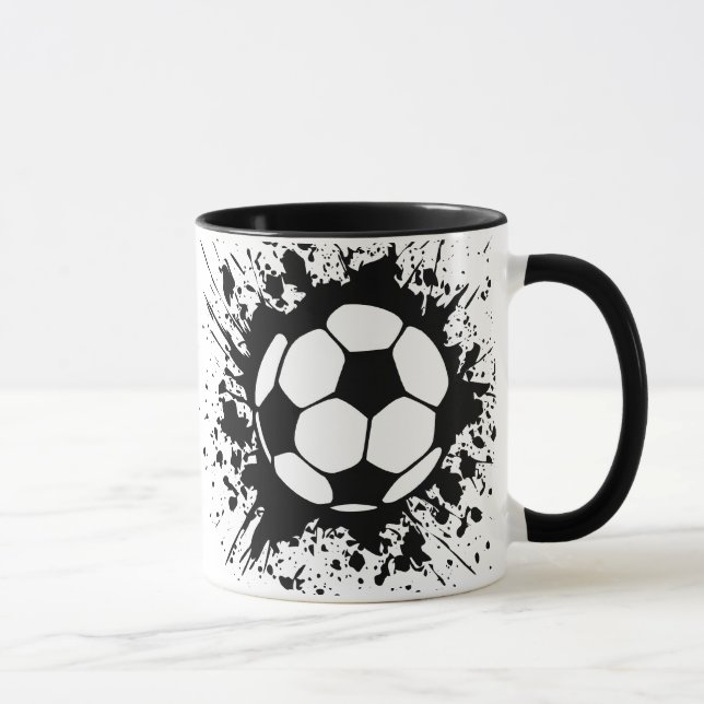 Fußball Splat. Tasse (Rechts)