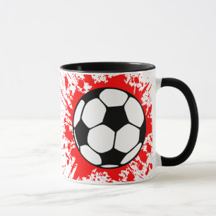 Fußball Splat. Tasse