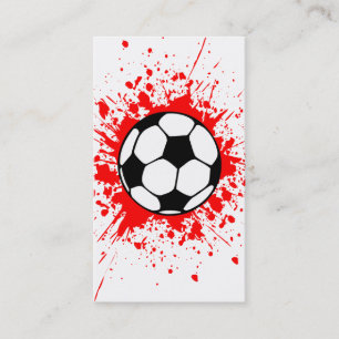 Fußball Splat Visitenkarte