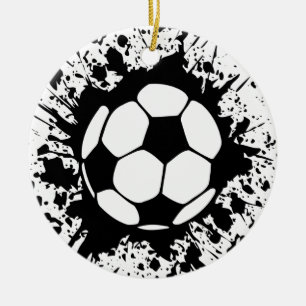 Fußball Splatz Keramik Ornament