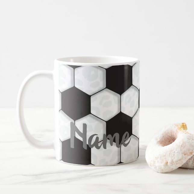 Fußball, Sport, Fußball-Mama Design Kaffeemaschine Kaffeetasse (Mit Donut)