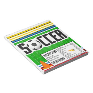 Fußball-Sport Geburtstag Bonbonbonbons Bar Wrapper Notizblock