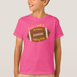 Fußball Sport Geburtstagsparty Pink T-Shirt
