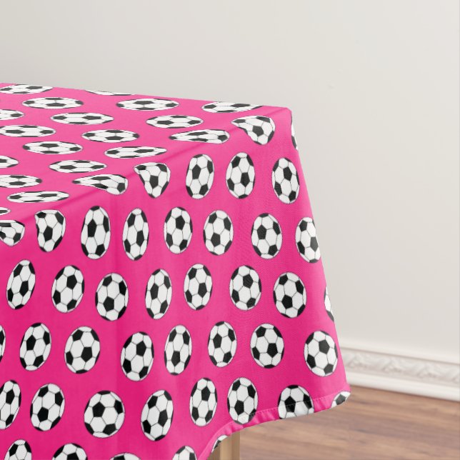Fußball Sport Geburtstagsparty Pink Tischdecke (Beispiel)