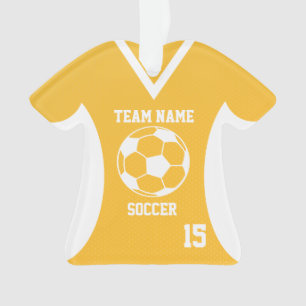Fußball Sport Jersey Gold mit Foto Ornament