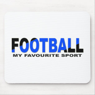 FUSSBALL SPORT Minimal Schwarzer Fsonn Mousepad
