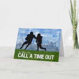 Fußball Sport Thema Vatertag Karte