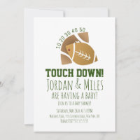 Fußball Sport TouchDown Schneiden Baby Dusche
