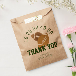 Fußball Sport TouchDown Tailgate Danke Kraft Geschenktütchen