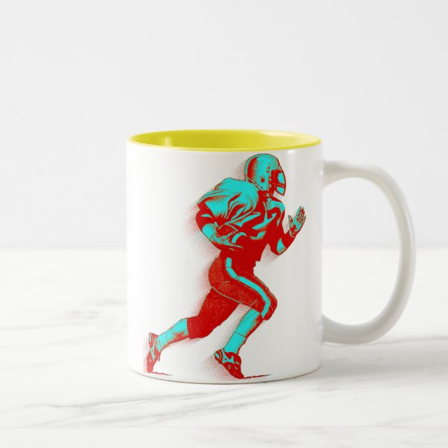 Fußball-Sport Zweifarbige Tasse (Rechts)