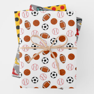 Fußball-Sportart Geschenkpapier Set