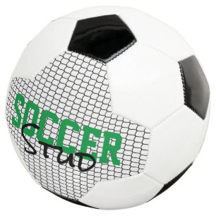 Fußball Sportball Ball Netz Schwarz-weiß Grüner Sp