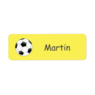 Fußball-Sportbezeichnung Kinder-Label