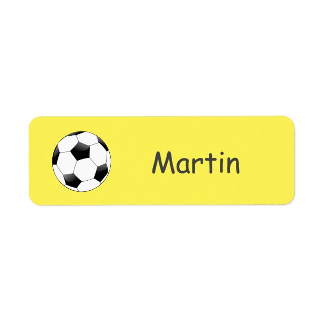Fußball-Sportbezeichnung Kinder-Label (Vorne)
