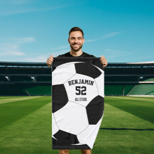 Fußball Sporthandtuch, Trainer Badetuch Handtuch